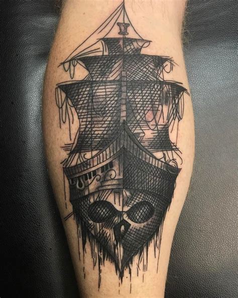 95 Best Pirate Ship Tattoo Designs And Meanings 2019