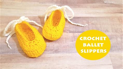 How To Crochet Simple Baby Ballet Slippers Crochet With Samra Youtube