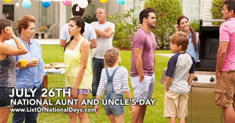 National Aunt And Uncles Day