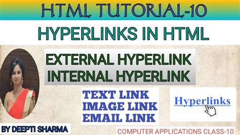Html Hyperlinks External And Internal Hyperlinks Text Image And Email