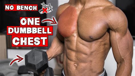 SINGLE DUMBBELL CHEST WORKOUT AT HOME WORKOUT WITH ONLY ONE DUMBBELL NO BENCH NEEDED YouTube