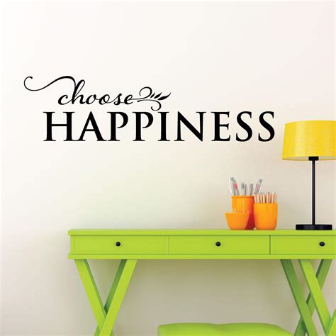 Choose Happiness Wall Quotes Decal