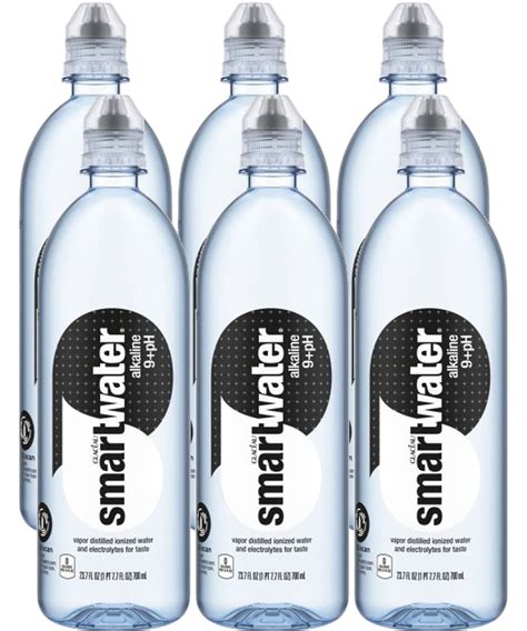 Smartwater Alkaline 9ph Water Bottle With Sports Cap