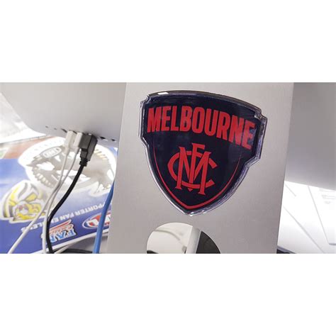 Melbourne Demons Lensed Chrome Supporter Logo