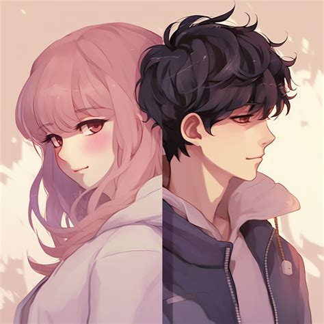 Matching Couple Pfp With Pastel Shades Anime Matching Pfp Couple A