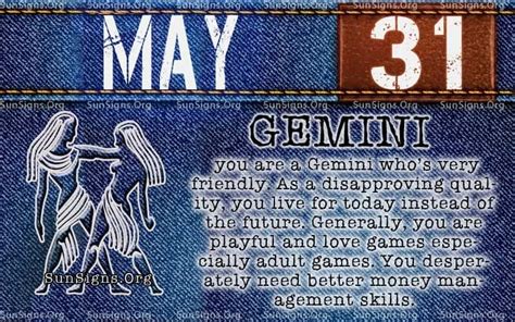 May 31 Zodiac Horoscope Birthday Personality Sunsignsorg