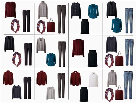 The French 5 Piece Wardrobe A Common Capsule Wardrobe Burgundy Teal