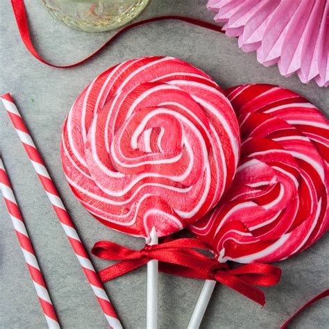 Giant Alcoholic Cherry And Amaretto Lollipop By Hollys Lollies