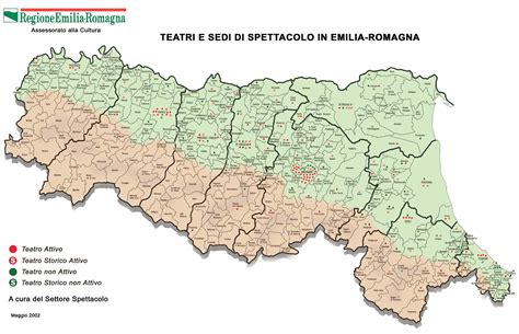 Cultural (theatre) Map of Emilia Romagna - Mapsof.Net