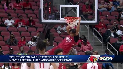 Tickets Go On Sale Next Week For Uofls Mens Basketball Red And White