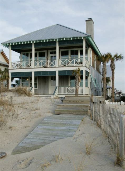 Summer Beach Cottage Large Front Porch Two Story Porch Island Home