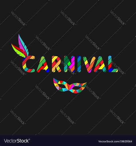 Word Carnival A Colorful Mosaic Of Letters Vector Image