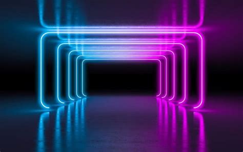Premium Photo Abstract Background Purple And Blue Neon Glowing Lights
