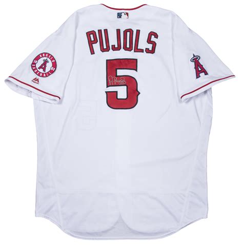 Lot Detail 2016 Albert Pujols Game Used And Signed Los Angeles Angels