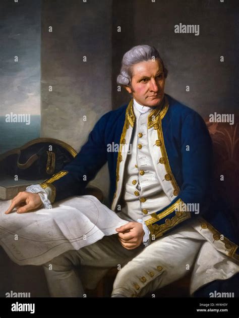 Captain Cook Portrait Of Captain James Cook 1728 1779 By Nathaniel Dance Oil On Canvas 1776