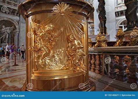 St Peter S Basilica With The Tomb Of St Editorial Photo Image Of
