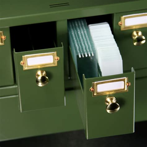 Slide Storage Cabinet 6 Drawers Holds Up To 4500 Slides Metal White