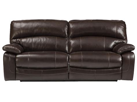 Signature Design By Ashley Damacio Dark Brown Leather Match 2 Seat