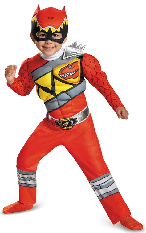 Power Rangers Dino Charge Red Ranger Muscle Toddler Costume