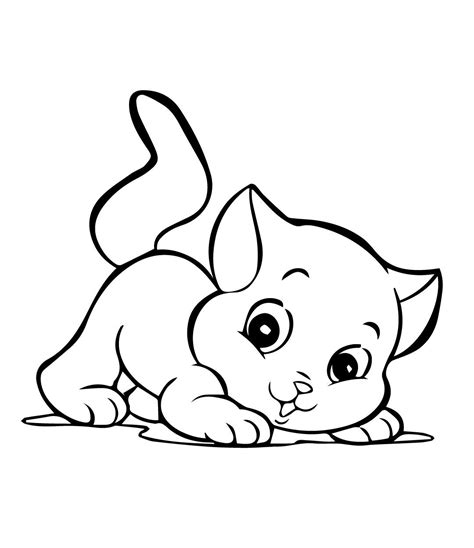 Dibujos De Animales Para Colorear Gatos