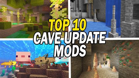 Top 10 Minecraft Cave Update Mods Cave Generation Mods Youtube