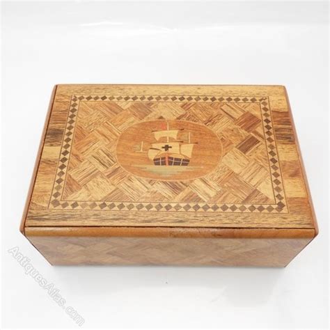 Antiques Atlas Fabulous Vintage Wooden Parquetry Puzzle Box
