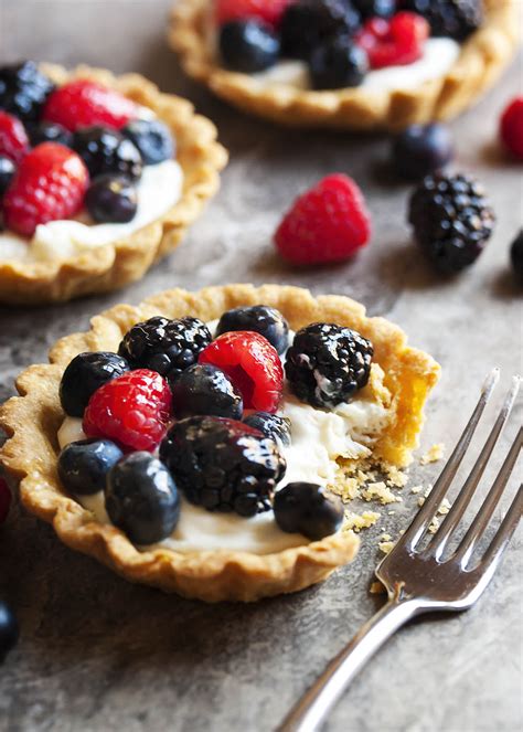 Mascarpone Fruit Tarts With Mixed Berries Just A Little