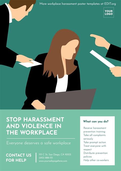 Sexual Harassment In The Workplace Poster