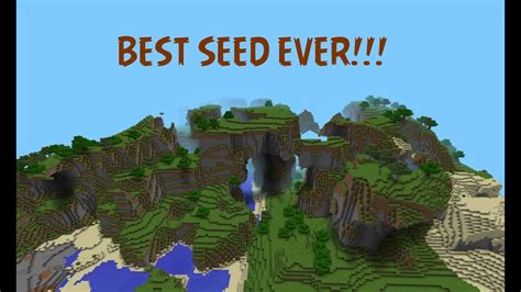 Minecraft Pe Best Seed Ever With Villages And Caves Youtube