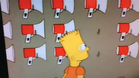 Bart Simpson Megaphone Talking Heads Once In A Lifetime Youtube