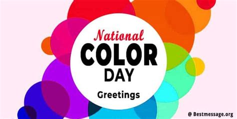 National Color Day Messages Quotes Greetings