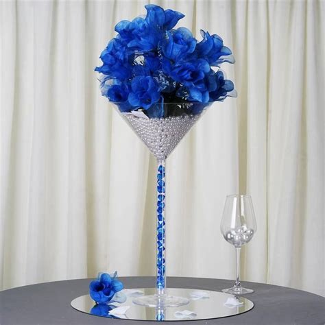 Plastic Sturdy Martini Cup Stand Decoration Wedding Party Centerpieces Blue Wedding Decorations