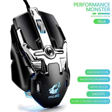 V15 Led Wired Mechanic Gaming Mouse Gearvita