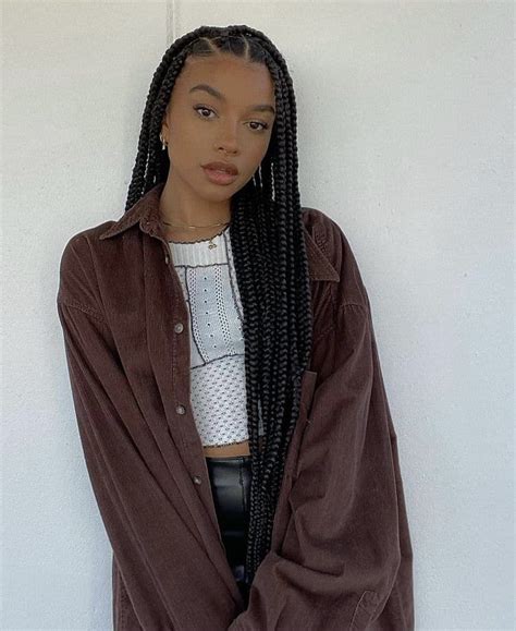 Box Braids Hairstyles For Black Women To Try In Cute Box Braids