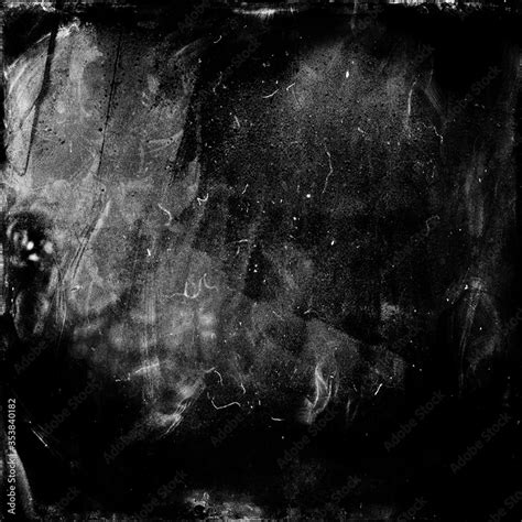 Black Scratched Grunge Horror Background Distressed Texture Old Film