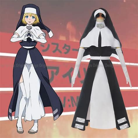 Anime Fire Force Cosplay Costumes Iris Uniforms Nun Iris Costumes Women