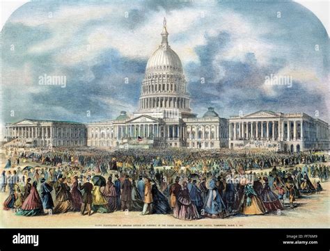 Lincoln Inauguration 1865 Nthe Second Inauguration Of President