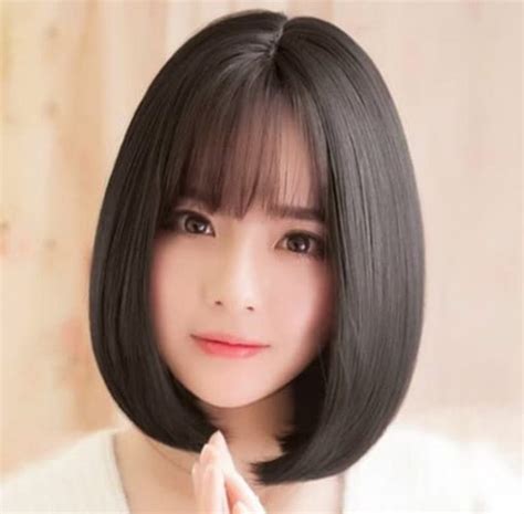 Model rambut wanita korea pendek panjang. Sesuai Bentuk Wajah Bulat Model Potong Rambut Pendek ...