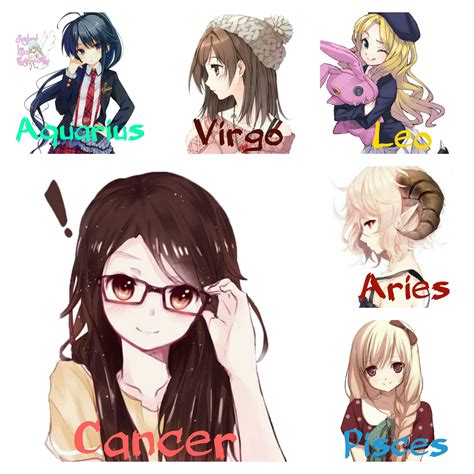 Anime Girl Zodiac Signs