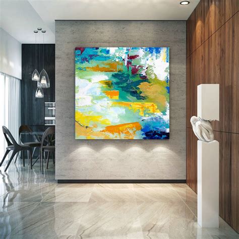 Extra Large Wall Art Original Handpainted Contemporary Xl Abstract Painting Horizontal Vertical