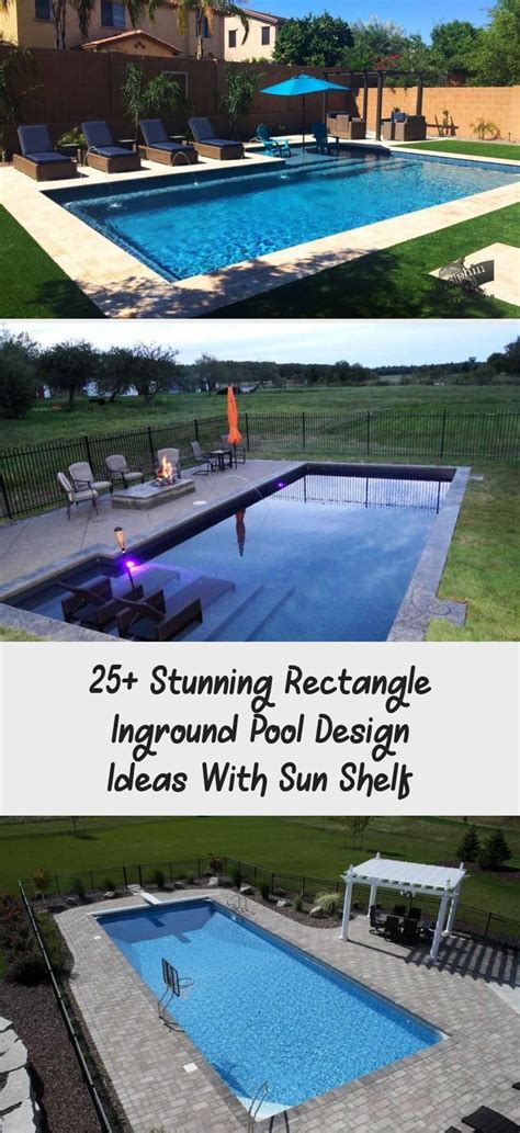 Let nature do the landscaping for you. 25+ Stunning Rectangle Inground Pool Design Ideas With Sun ...