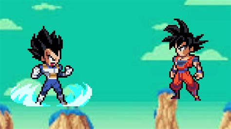Goku Blue Vs Vegeta Ssj4 Sprite Animation On Kinemaster Youtube Theme