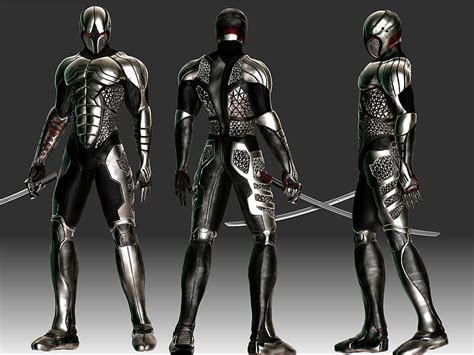 Cyborg Ninja Cyborg Black Robot Assasin Samurai Killer Steel