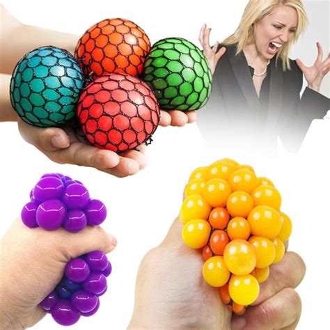 Squeeze Toys Squishy Mesh Ball Grape Squeeze Toy Grapes Anti Stress