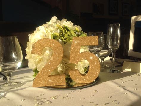 Shop with confidence on ebay! Gold glitter 25th wedding Anniversary decoration party
