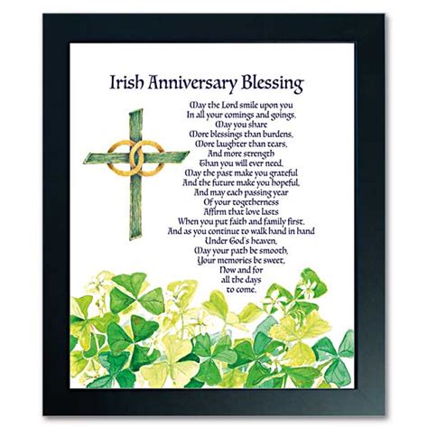 Irish Anniversary Blessing Abbey Irish Framed Print
