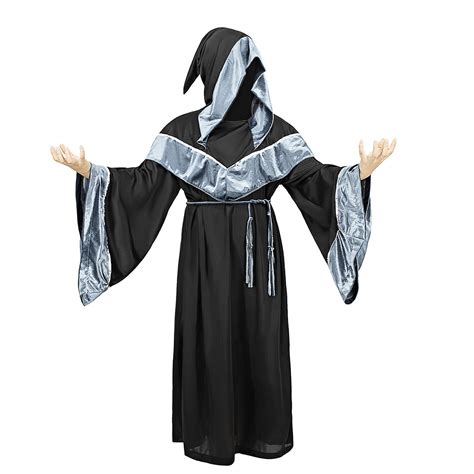 Adult Men Wizard Priest Outfit Dark Sorcerer Robe Monk Robe Religious