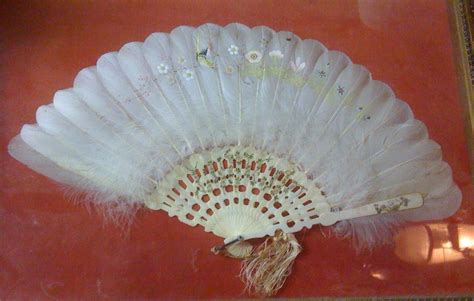 Ivory And Feather Hand Painted Fan Collectors Weekly
