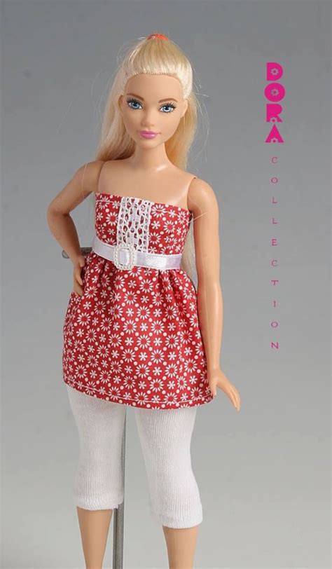 Barbie Clothes For Curvy Doll 2piece Summer Set