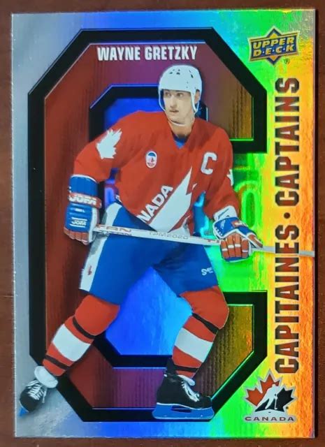 Wayne Gretzky 2021 22 Tim Hortons Team Canada Captains Card Cc15 Pscg 9